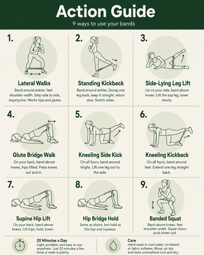 Loop Resistance Exercise Band Set